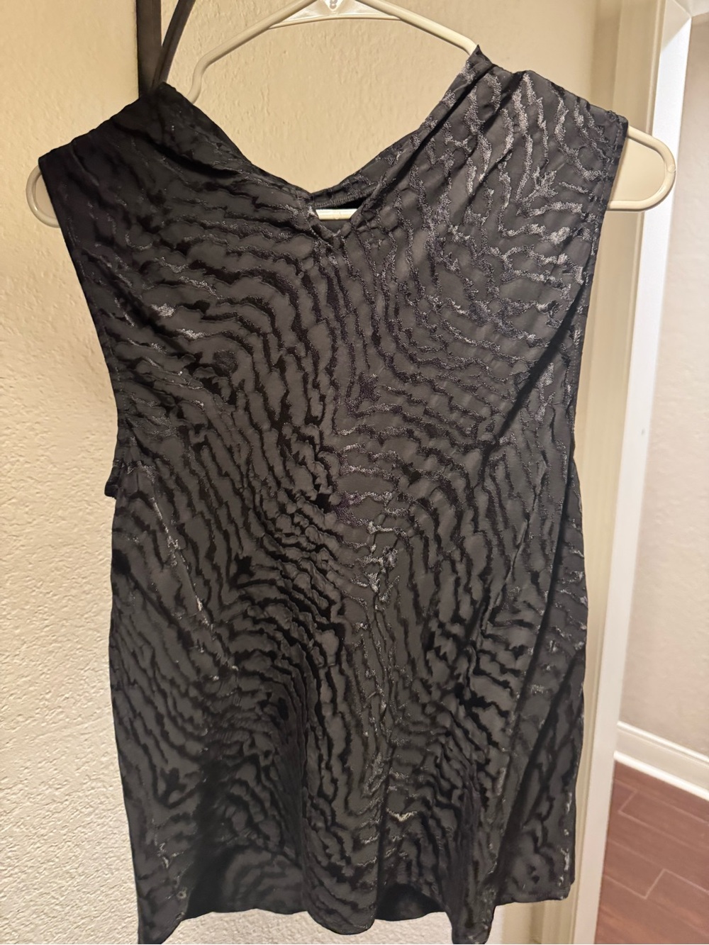 cloth & stone Black Sleeveless Textured Tank